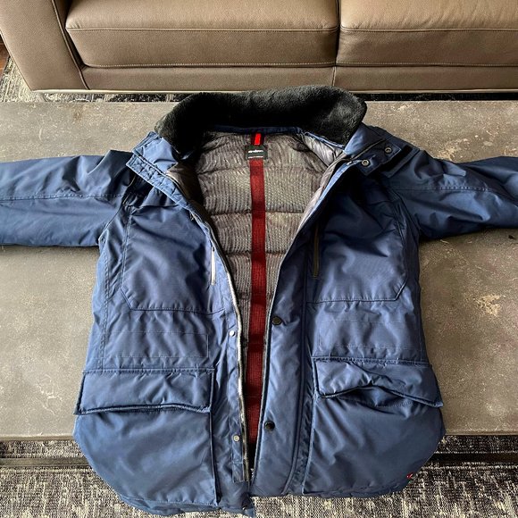 Strellson Duck Down Parka (Blue) - Picture 1 of 6